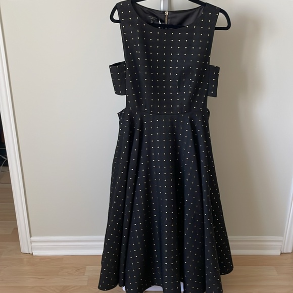 NWT Ted Baker Lysanda cut out jacquard midi dress, size EU 4/ US 10 - Picture 6 of 15